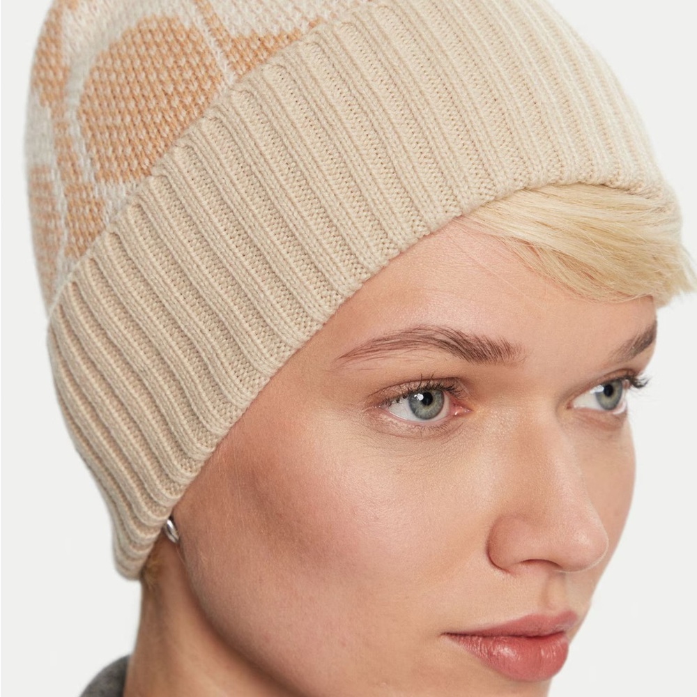 Coach Beige Knit Hat - Picture 4 of 11